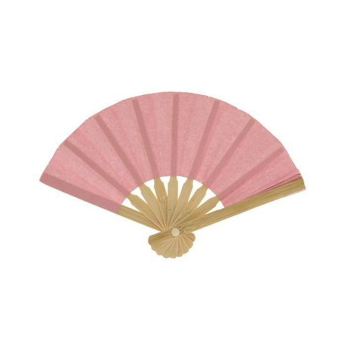 MINI VENTAGLIO H10 ROSA CARTA E LEGNO